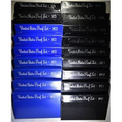 U.S. PROOF SETS FROM THE 1970'S