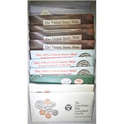 U.S. UNCIRCULATED SET LOT: