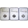Image 1 : 1965, 66 & 67 SMS ROOSEVELT DIMES, NGC MS-67