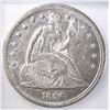 Image 2 : 1846 SEATED DOLLAR, ICG MS-60 cleaned