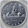 Image 3 : 1948 CANADA SILVER DOLLAR PCGS AU-50