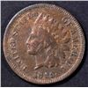 Image 1 : 1869 INDIAN CENT VG/F MARK ON OBV