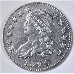 1820 BUST QUARTER, CH AU