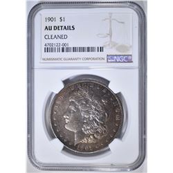1901 MORGAN DOLLAR  NGC AU DETAILS CLEANED