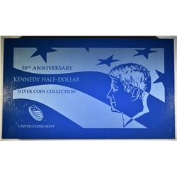 50TH ANNIVERSARY SILVER KENNEDY HALF DOLLARS