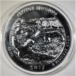 2017 ATB 5-oz QUARTER, EFFIGY MOUNDS
