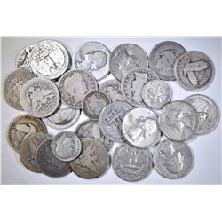 $6.05 FACE VALUE MIXED 90% SILVER COINS