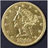Image 1 : 1849-C $5 GOLD LIBERTY, AU/BU