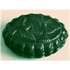 Image 1 : Czech Malachite Glass Birds Powder Jar #1082456