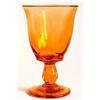 Image 1 : Marigold Depression Glass Flared Goblet Set (9)#1082711