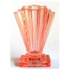 Image 1 : Bagley Pink Depression Glass Grantham Vase no1 #1082723
