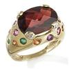 Image 1 : Garnet and MultiGemstone Ring #1082868