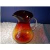 Image 1 : Blenko Glass Pitcher Hand Blown #1083337