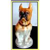 Image 1 : LARGE PORCELAIN BOXER BULLDOG FIGURINE RUSSIA #1083373
