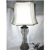 Image 1 : Lead Crystal Lamp Brass #1092753