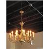 Image 1 : French Bronze and Crystal Chandelier c.1940 #1092921