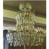 Image 1 : LARGE CRYSTAL & BRASS CHANDELIER #1093185