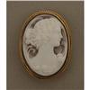 Image 1 : 14K shell cameo pin #1093262