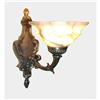 Image 1 : A pair of alabaster and bronze sconces #1093449