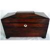 Image 1 : C 1800 REGENCY ROSEWOOD TEACADDY ORIGNL GLASS #1093564