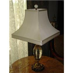 French bubble glass lamp table #1106583