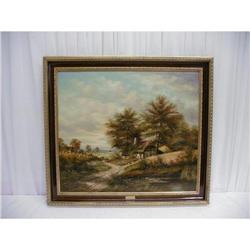 ORIGINAL H BAUMGART OIL PAINTING, FROM MENSING #1106591