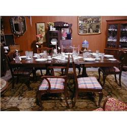 9 PC CHIPPENDALE BALL & CLAW FOOTED DINING ROOM#1106594