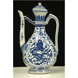 Chinese  Blue  and  White  Porcelain  Teapot #1106617