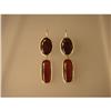 Image 1 : Earings 18ct. Garnet  long and Elegant #1114320