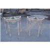 Image 1 : Pair of French painted consoles #1114588