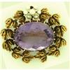 Image 1 : Victorian Natural Amethyst and Seed Pearl and #1114704