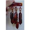 Image 1 : Vintage Root Beer Bakelite Dangle Pin #1114949