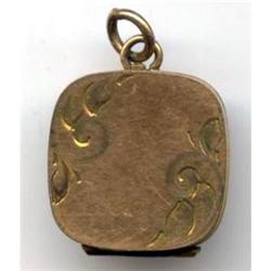  Rolled Gold Edwardian  Etched Locket #1153133