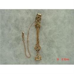 Victorian Gold Filled Watch Chain Fob Bates &#1153144