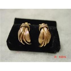 1960 Crown GROSSE Gold Earrings #1153149