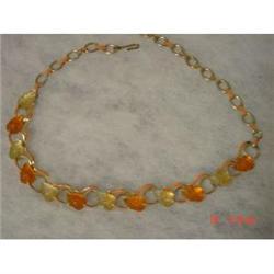 STAR Lucite Fruit Salad Necklace 1950s #1153159