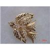 Image 1 : HOLLYCRAFT  Pearl Tulip Floral Brooch Pin #1153369