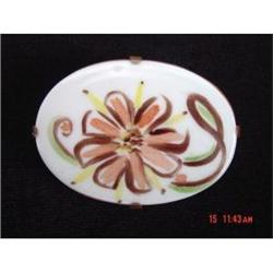 Limoges Porcelain Brooch Victorian Pin #1153523