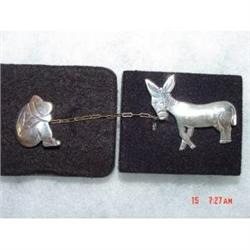  Estate Mexican Sterling Brooch  Taxco Man#1153583