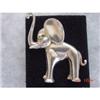 Image 1 : Estate Sterling Rhinestone Elephant Brooch #1153887