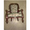 Image 1 : Miniature Upholstered & Carved Arm Chair #1153987