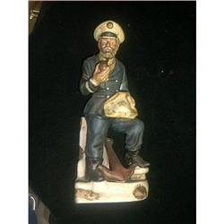 Old Captain Porcelain Statue  #1153990