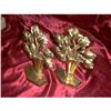 Image 1 : Pair Brass Rose Pattern bookends  #1154006