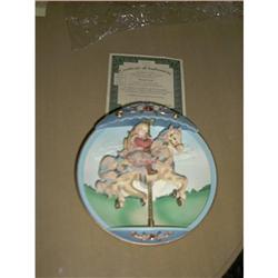 Swept Away Musical Carousel Collector Plate  #1154007