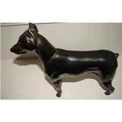 20TH CENTURY METAL/BRONZE DOBERMAN PINSCHER #1154019