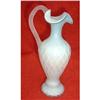 Image 1 : 1800 MOTHER OF PEARL SATIN ART GLASS EWER, #1155605