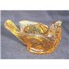 Image 1 : 1800 AMBER COLOR GLASS BIRD&CHERRY SALT CELLAR #1155609