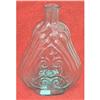 Image 1 : HISTORICAL AQUA SCROLL PINT FLASK 1840-1860 #1155639