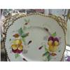 Image 1 : LOVELY PANSIES Hand Painted PLATE SO CHIC #1156339