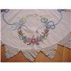 Image 1 : EMBROIDERED ROUND TABLECLOTH CHIC #1156346